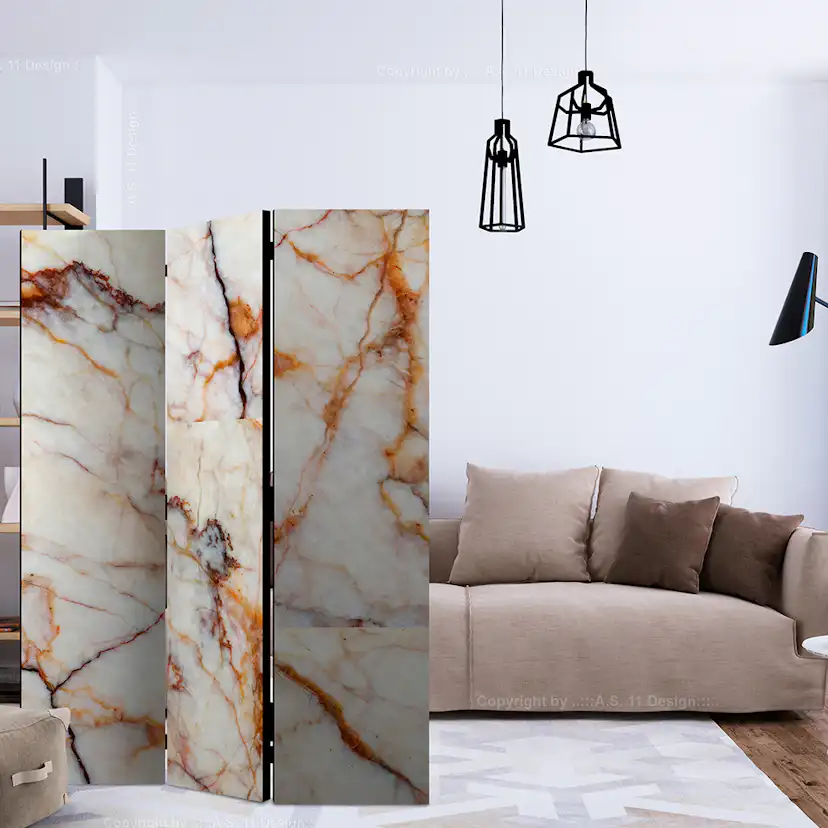 Rumsavdelare Skärmvägg Arkiio Marble Plate 135x172 cm