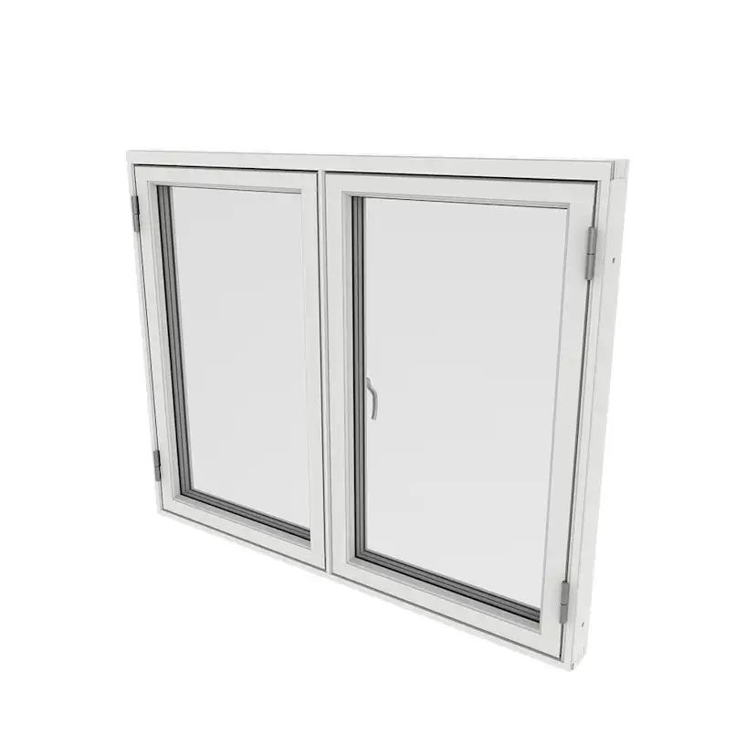 Sidohängt Fönster Outline 3-Glas Aluminium 2-Luft
