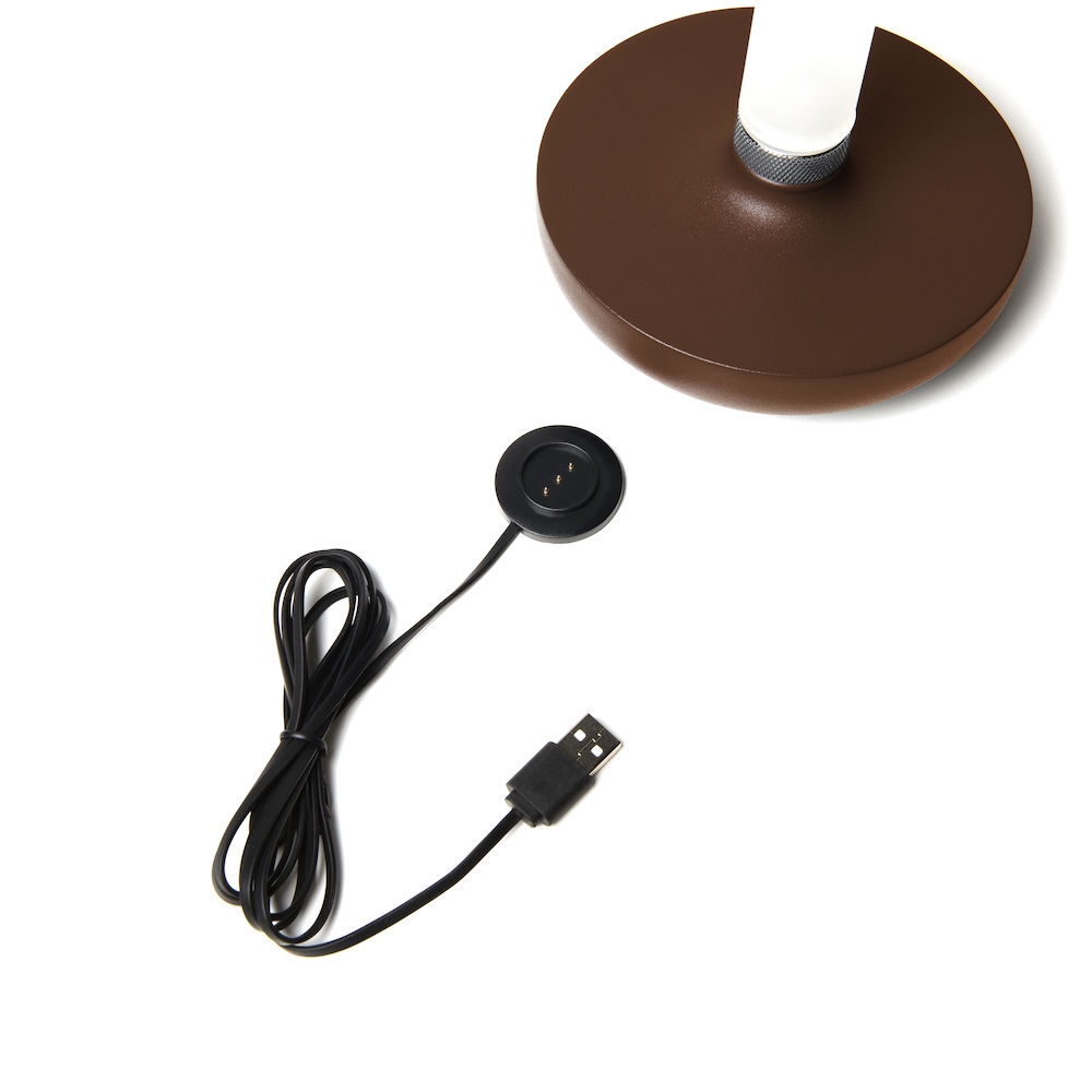 Biarritz bordslampa rost USB Rost