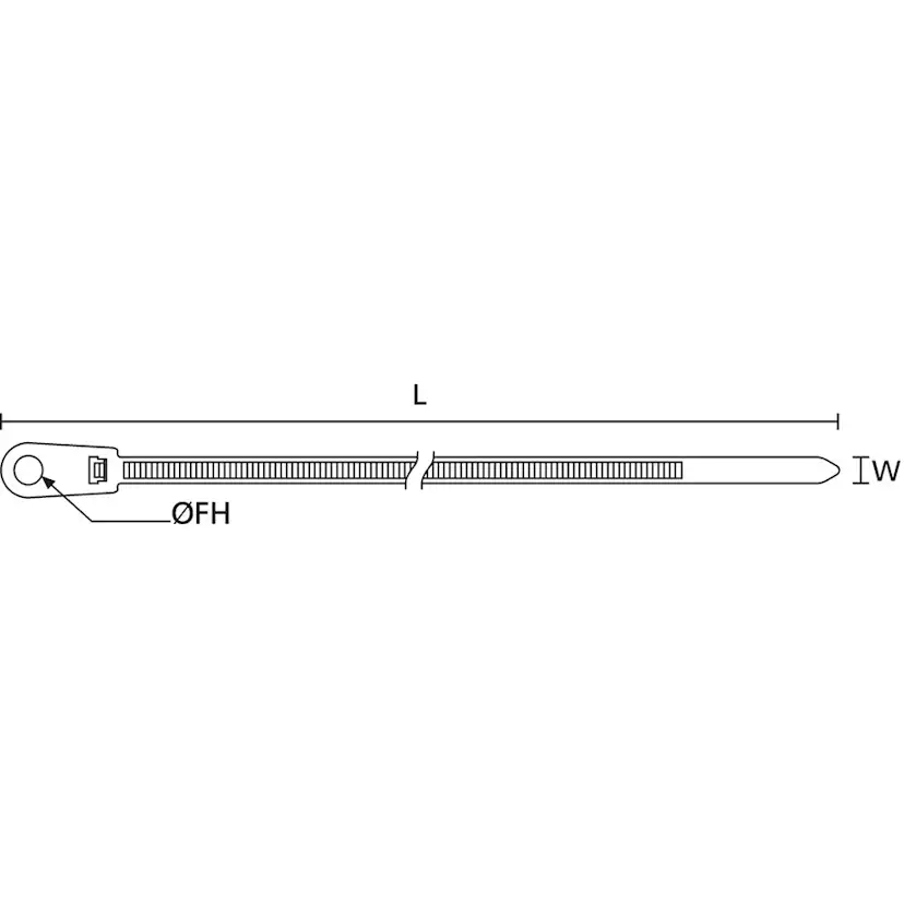 Buntband Bårebo T50R 215x4,6 mm Svart