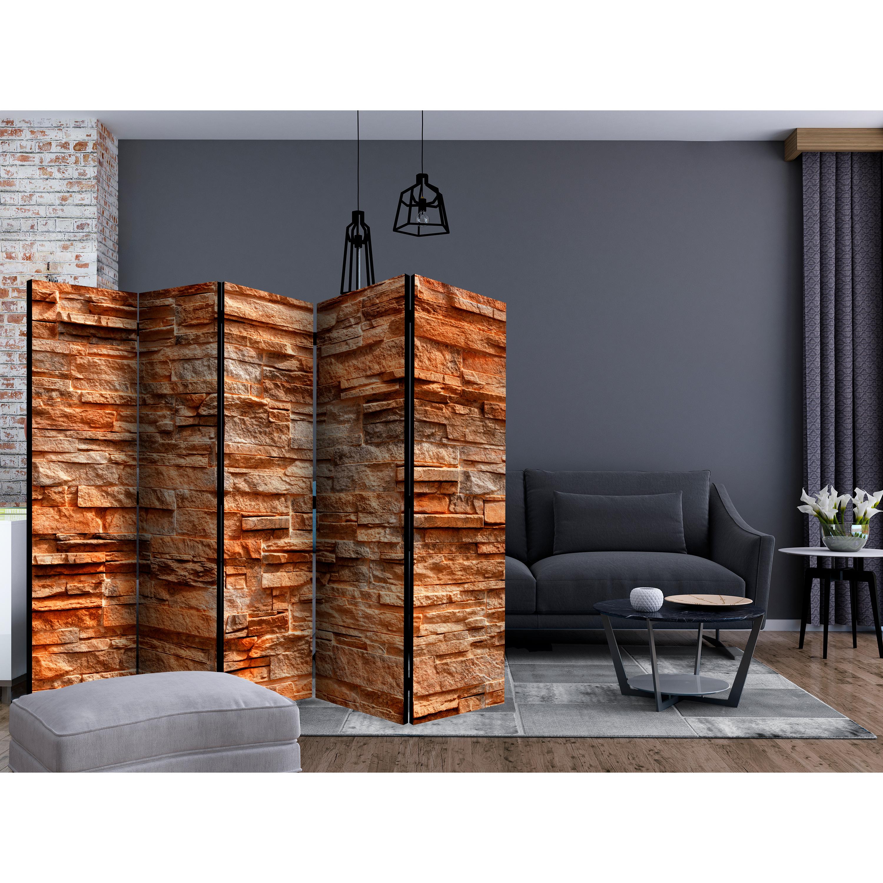 Rumsavdelare Skärmvägg Arkiio Orange Stone II 225x172 cm