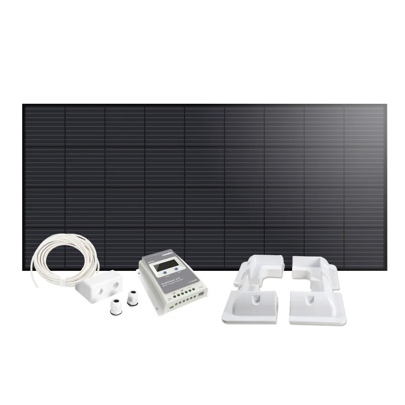 Solcellspaket Sunwind Caravan 200W MPPT, hörn