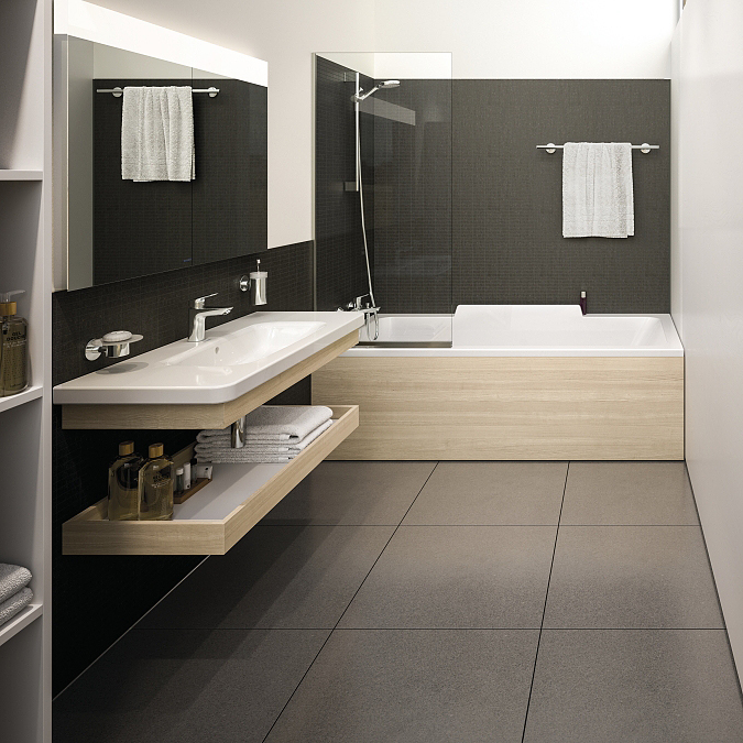 Tvättställsblandare Hansgrohe Logis 100 med Push-Open Med Push-Open
