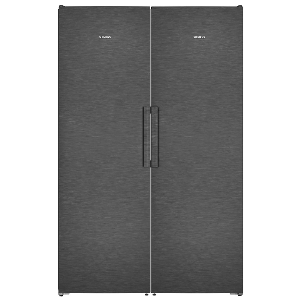 Kyl & Fryspaket Siemens iQ300 KS36NVXCG + GS36NVXCG BlackSteel 186 cm – HyperFresh & NoFrost