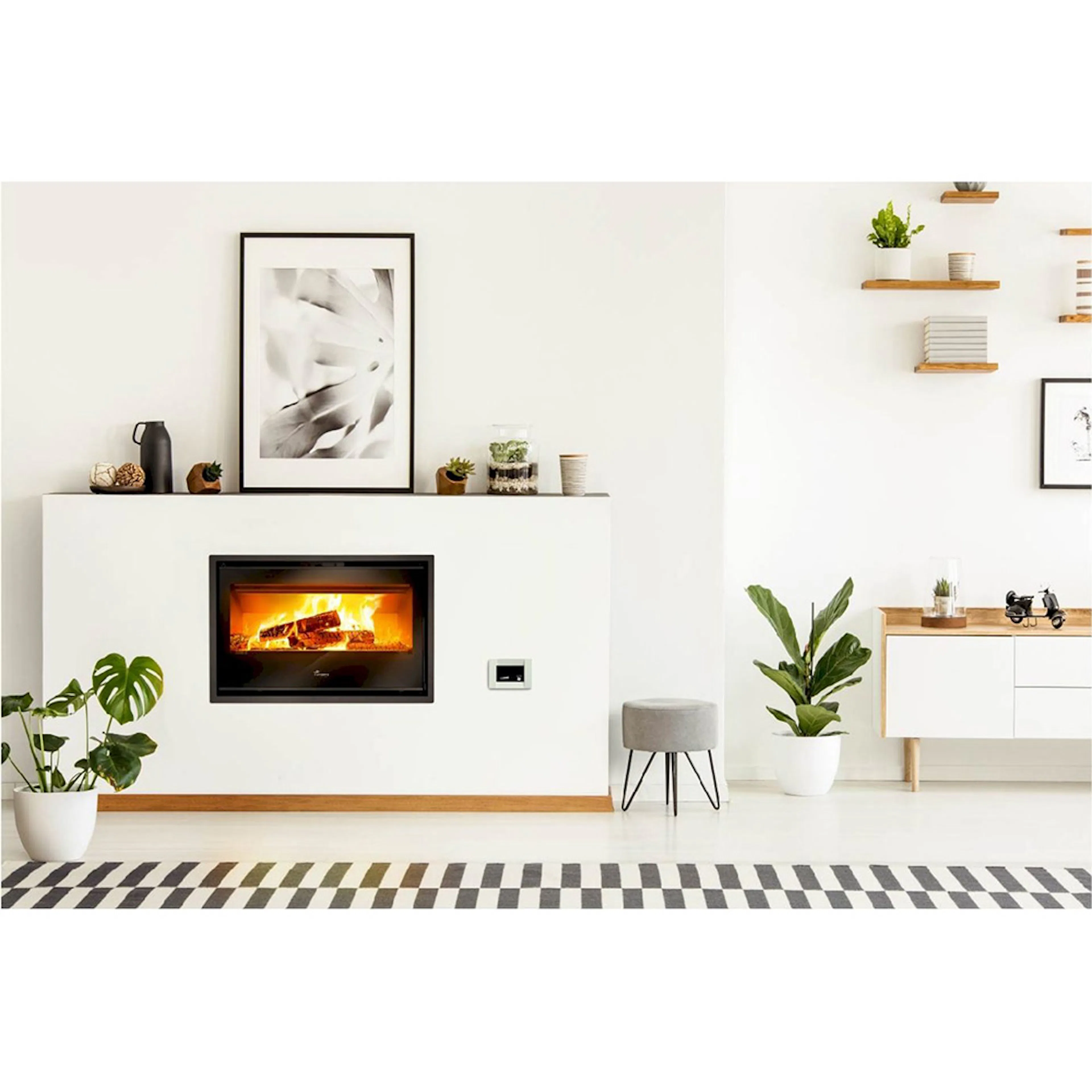 Öppen spis och kamin Lacunza Silver 1000 Plus Bredd: 1000 mm