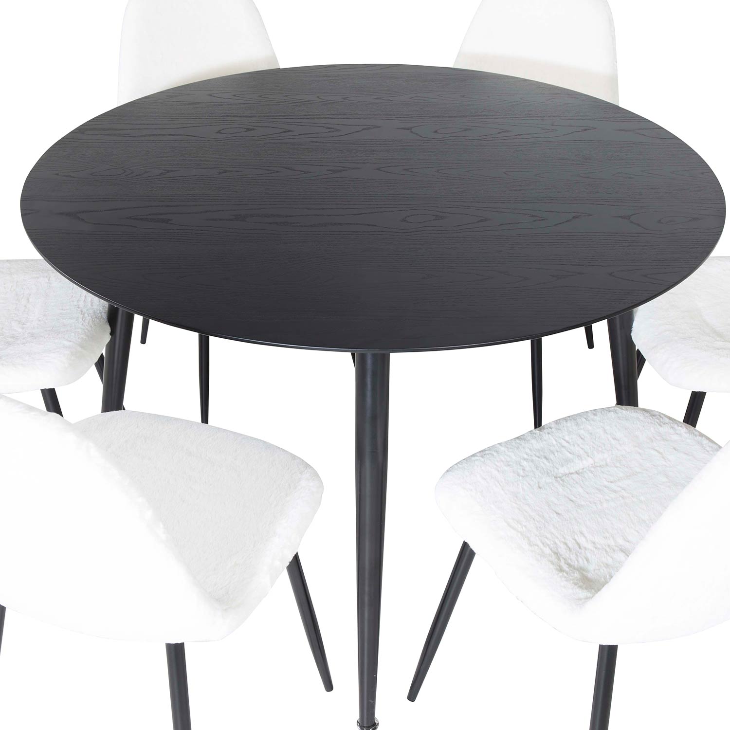 Matgrupp Venture Home Dipp Ø115 cm med 6 Polar Stolar