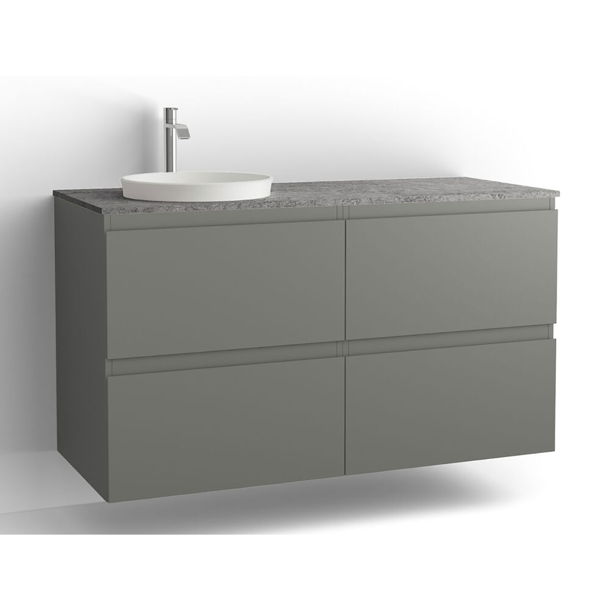 Tvättställsskåp Vedum Flow 1200 med 4 Lådor