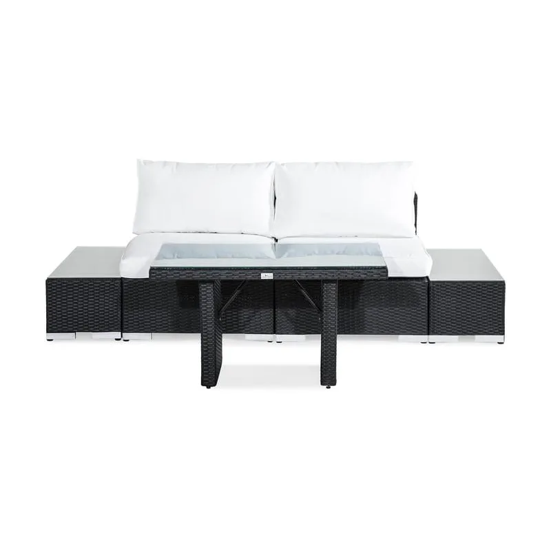 Loungegrupp Comfort Garden Bahamas 2-sits med Avslut och Bord