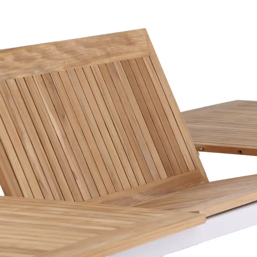 Panama - Table - 224/324*100 - Vit Alu/Teak Vit/Teak