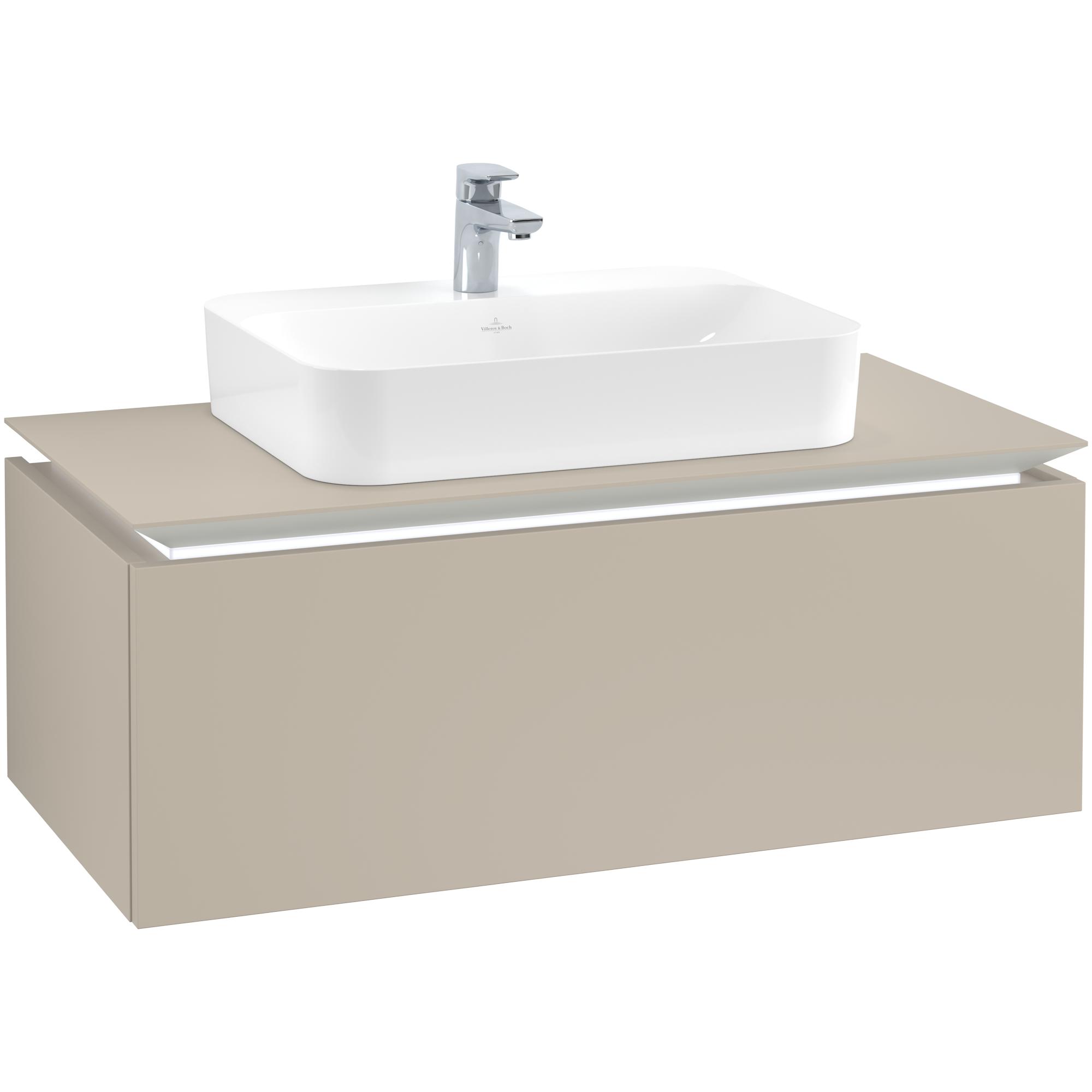 Tvättställsskåp Villeroy & Boch Legato Kompakt med 1 Låda för Ytmonterat Tvättställ från Finion & Memento