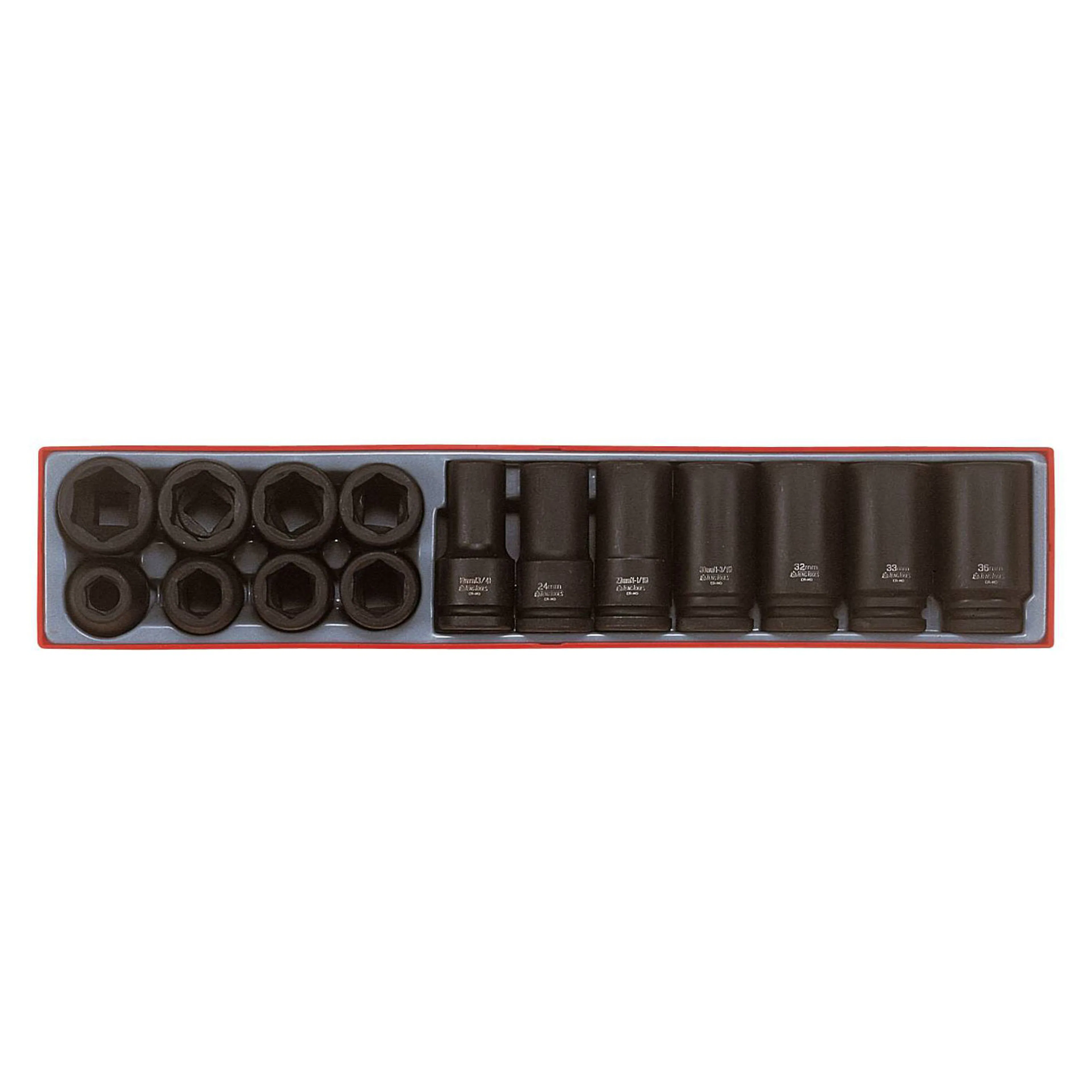Krafthylssats 15 delar med 3/4 tum-fyrkantsfäste Teng Tools TTX9415