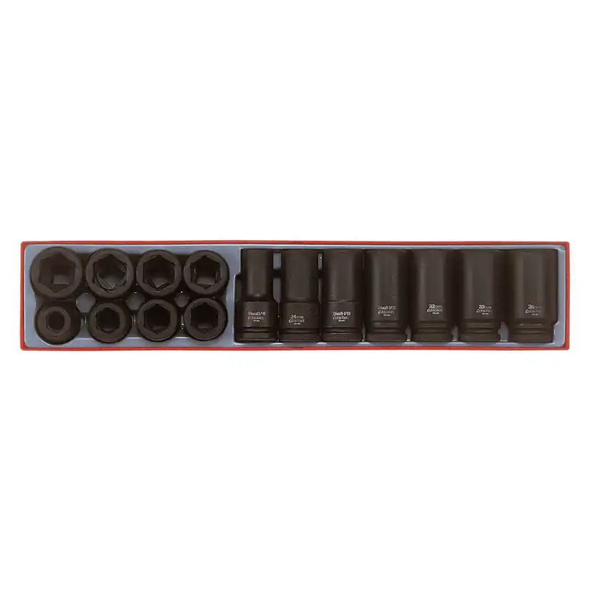 Krafthylssats 15 delar med 3/4 tum-fyrkantsfäste Teng Tools TTX9415
