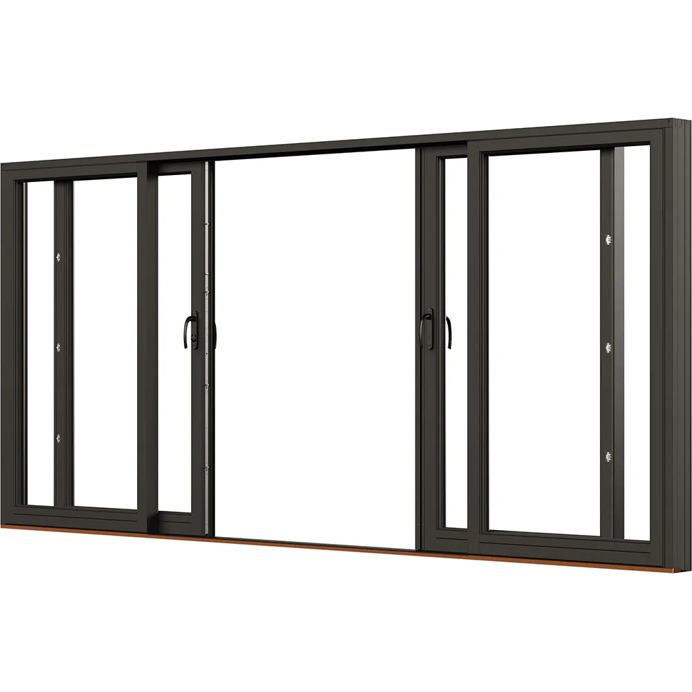 NTech parskjutdörr BlackLine trä/alu, 40x22 Svanenmärkt BxH: 400x220 cm