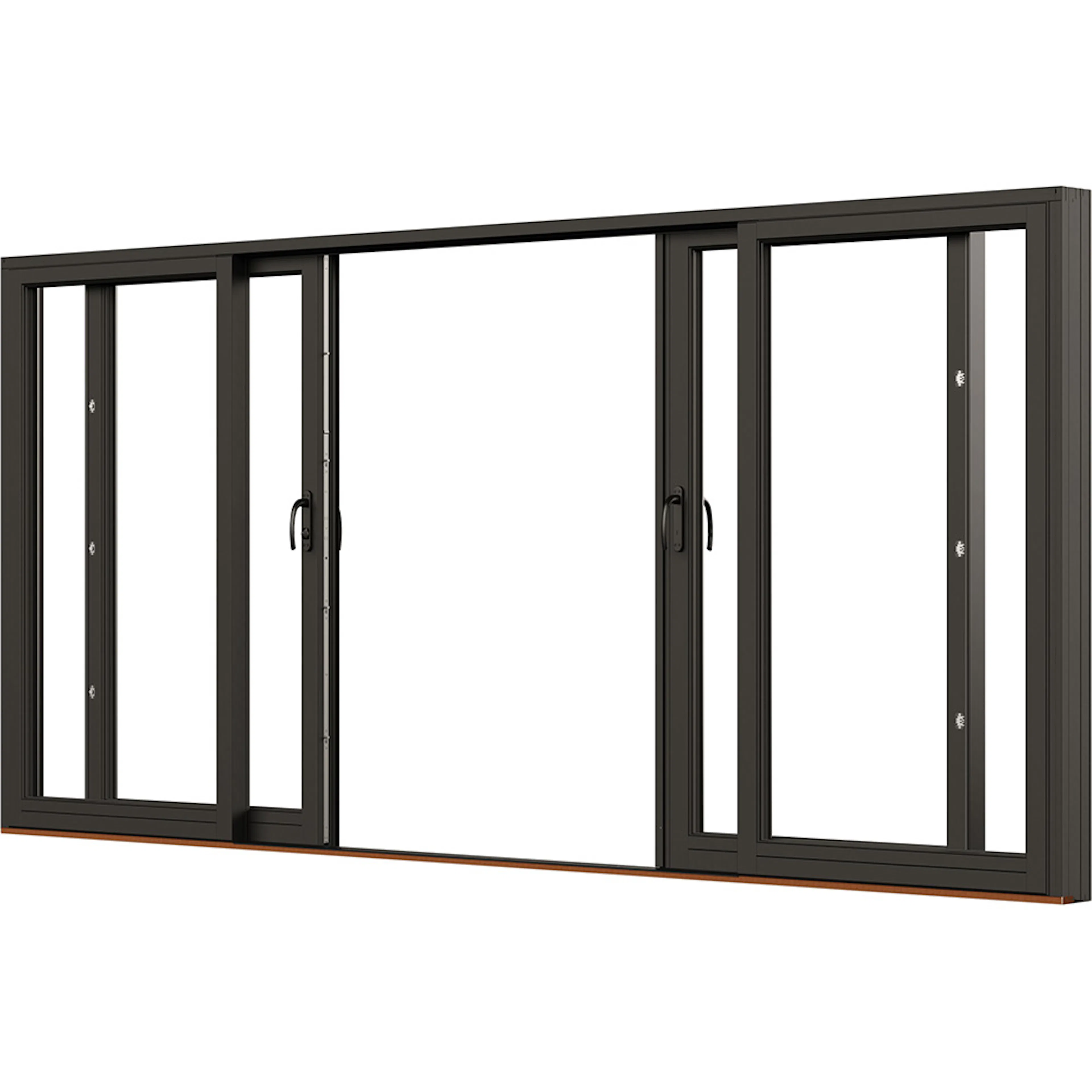 NTech parskjutdörr BlackLine trä/alu, 40x22 Svanenmärkt BxH: 400x220 cm