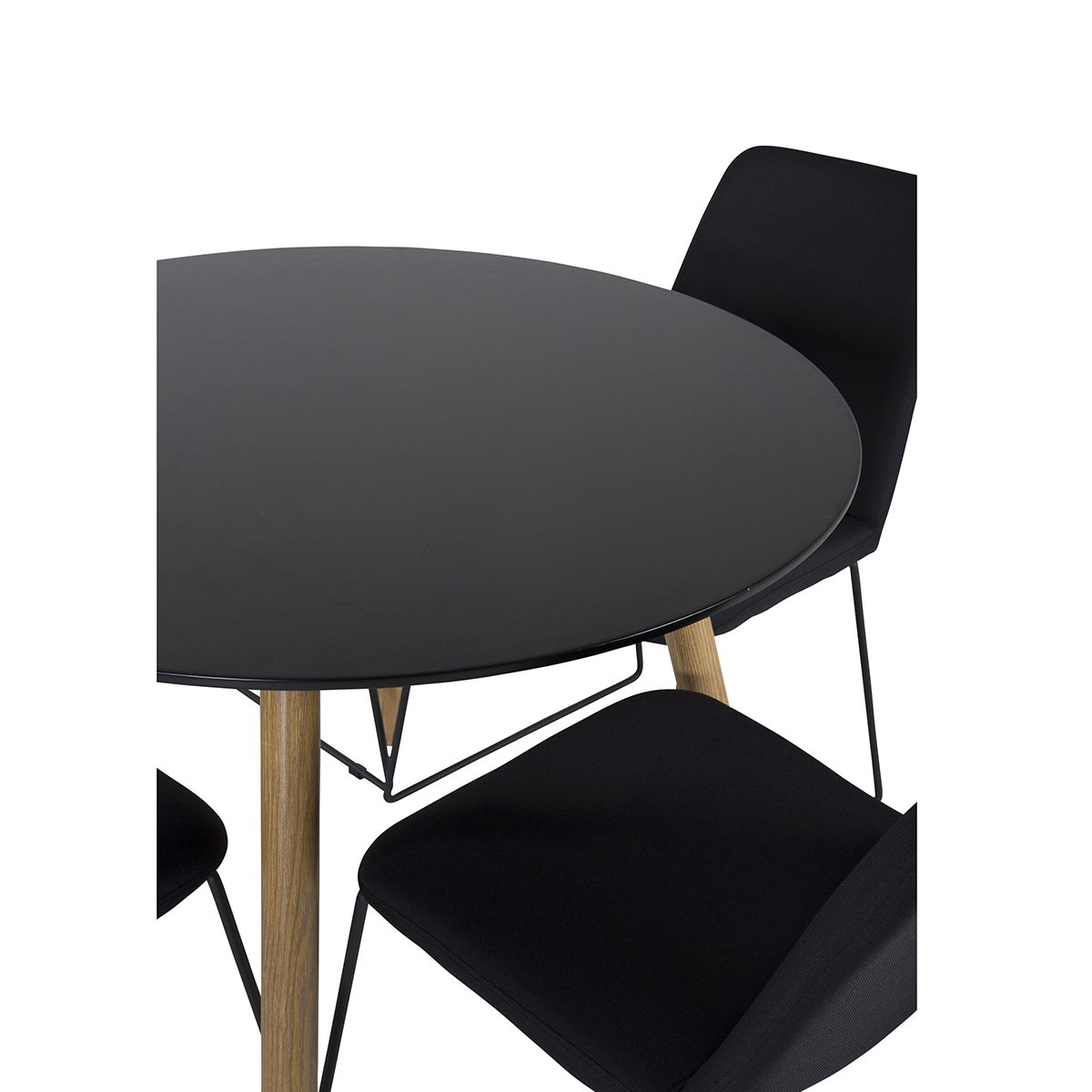 Matgrupp Venture Home Plaza Ø100 cm med 4st Muce Matstolar