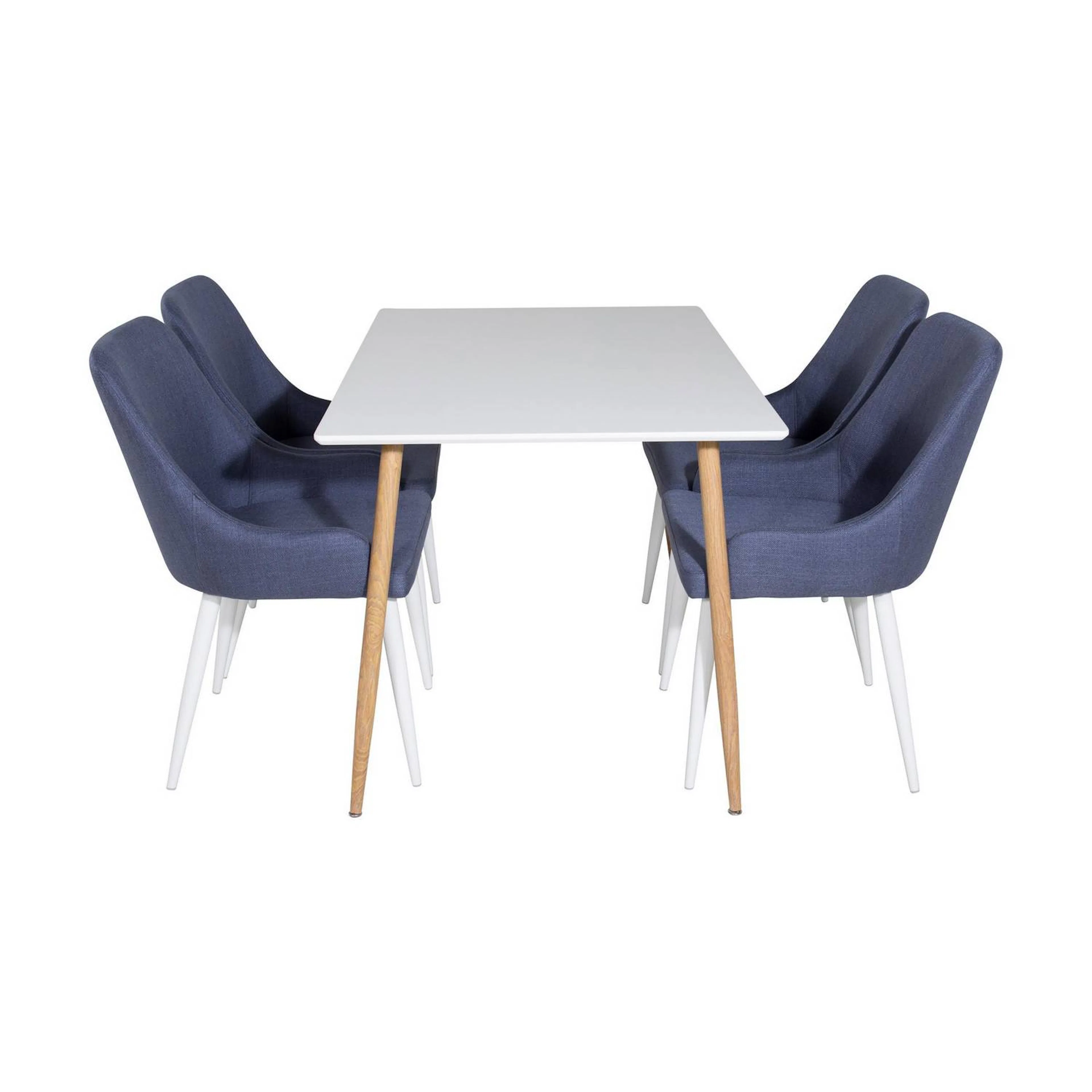 Matgrupp Basic Home Pontus Rektangulärt Matbord 120 cm med 4 Ridones Matstol