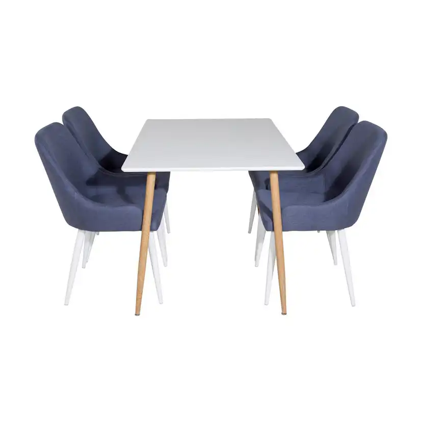 Matgrupp Basic Home Pontus Rektangulärt Matbord 120 cm med 4 Ridones Matstol