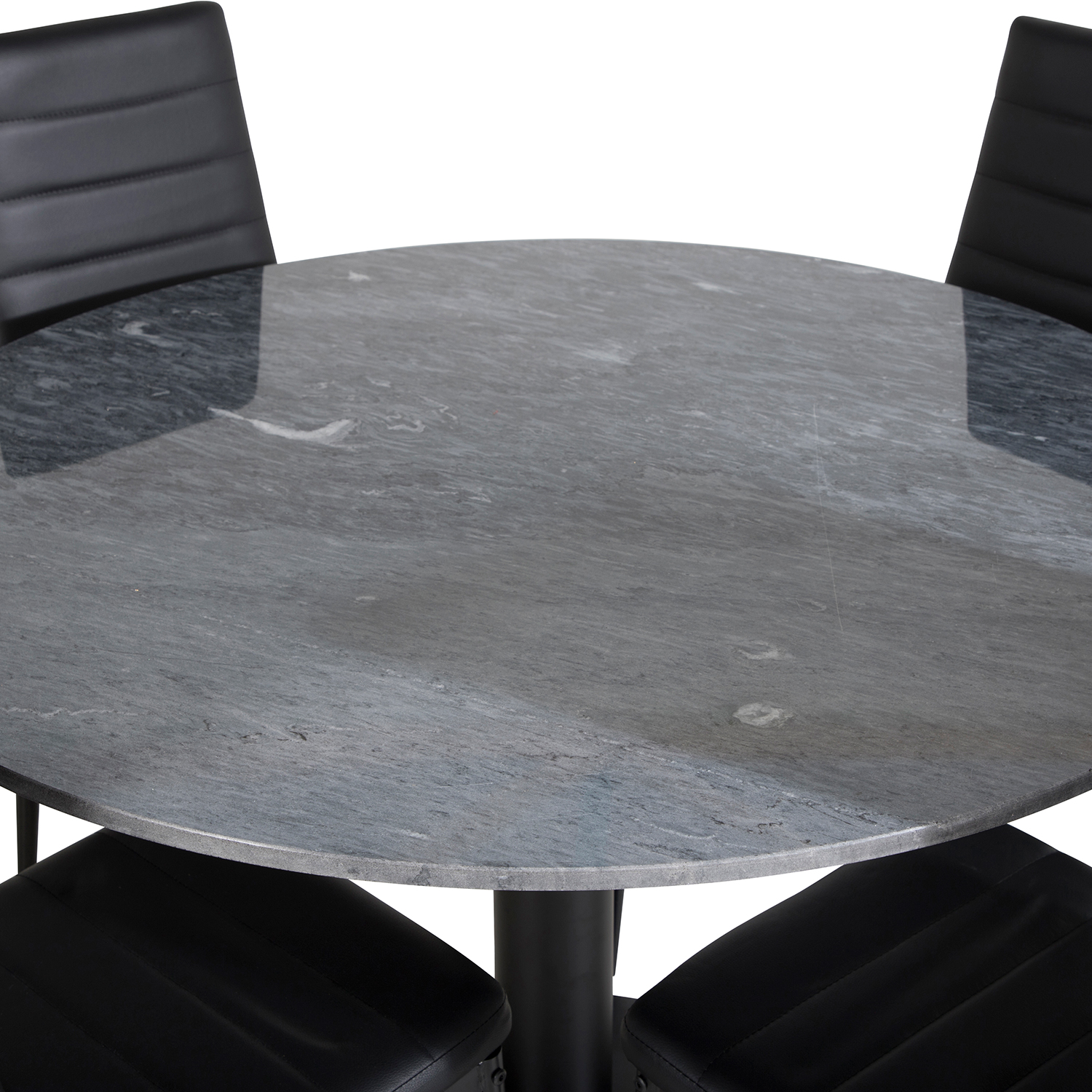 Matgrupp Venture Home Estelle med 4 Sly Stolar Konstläder