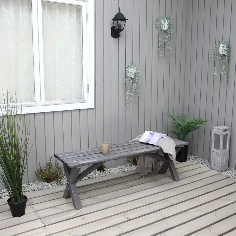 SCOTTSDALE bench 140 Grå, 1400 mm