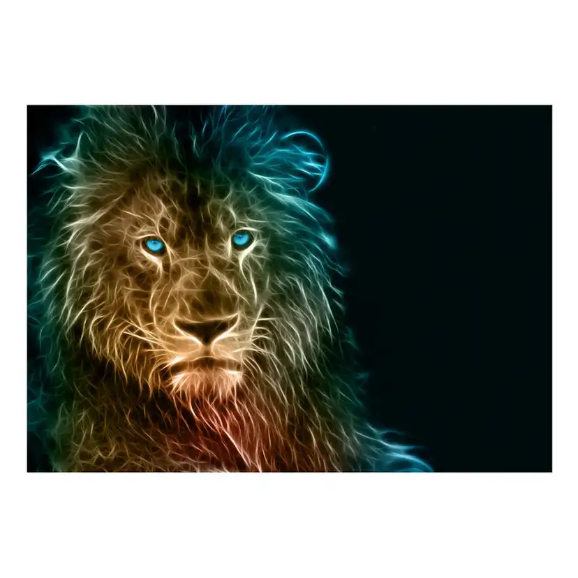 Fototapet Arkiio Självhäftande Abstract Lion