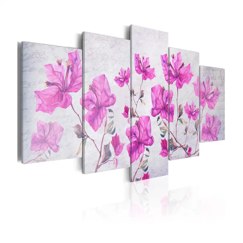 Tavla Arkiio Purple Flowers