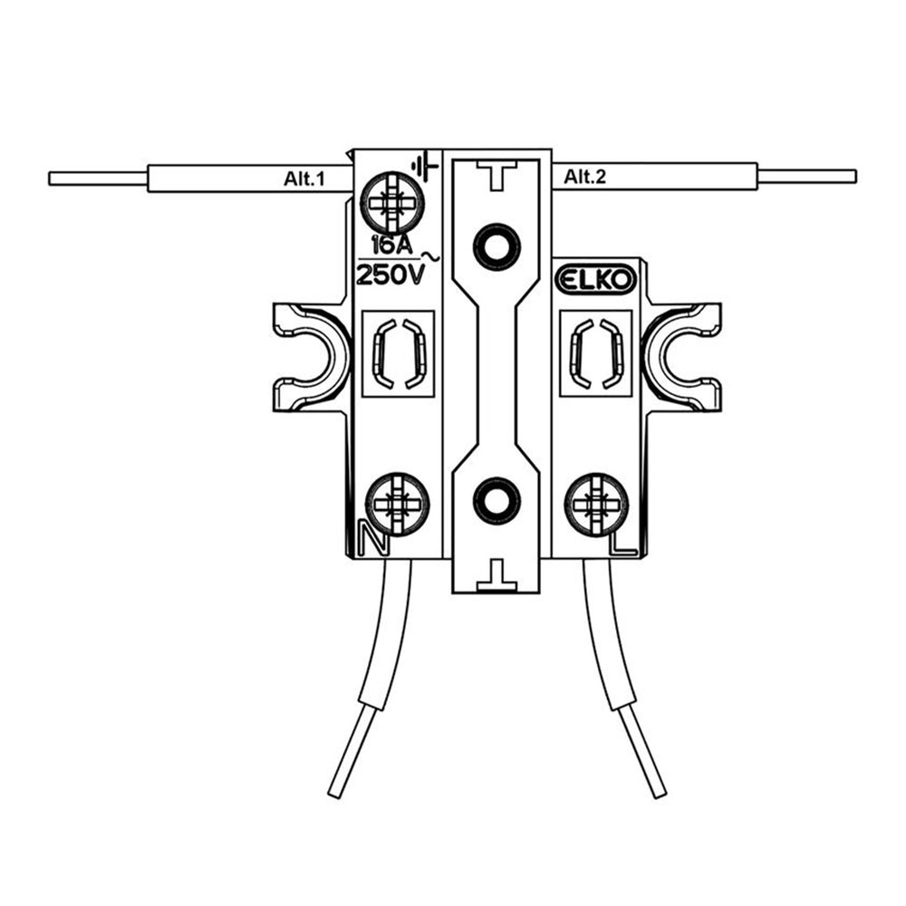 Vägguttag Elko 1-Vägs Utanpåliggande RS