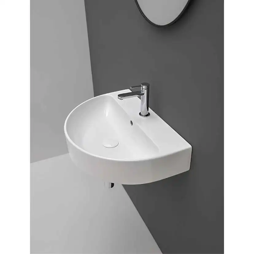 Tvättställ Lavabo AXA Halvrund