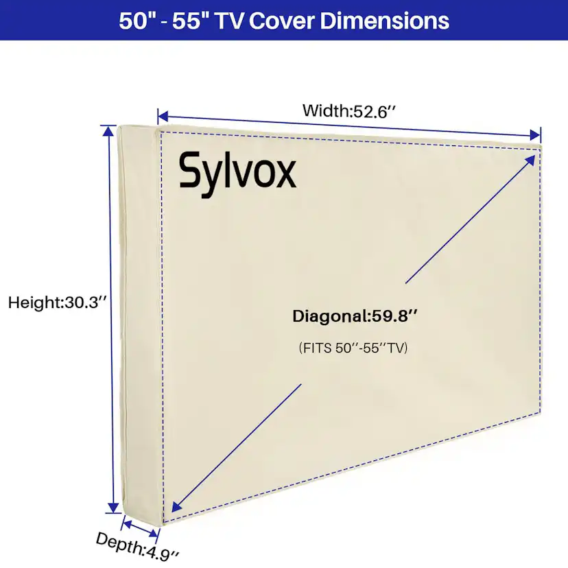 Vattentätt Skydd Sylvox för Utomhus-TV 55tum