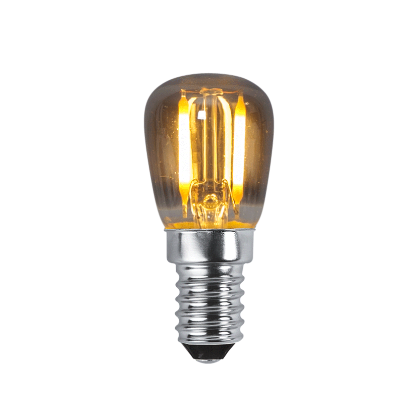 LED-Päronlampa Star Trading E14 Rökfärgad 30 Lumen