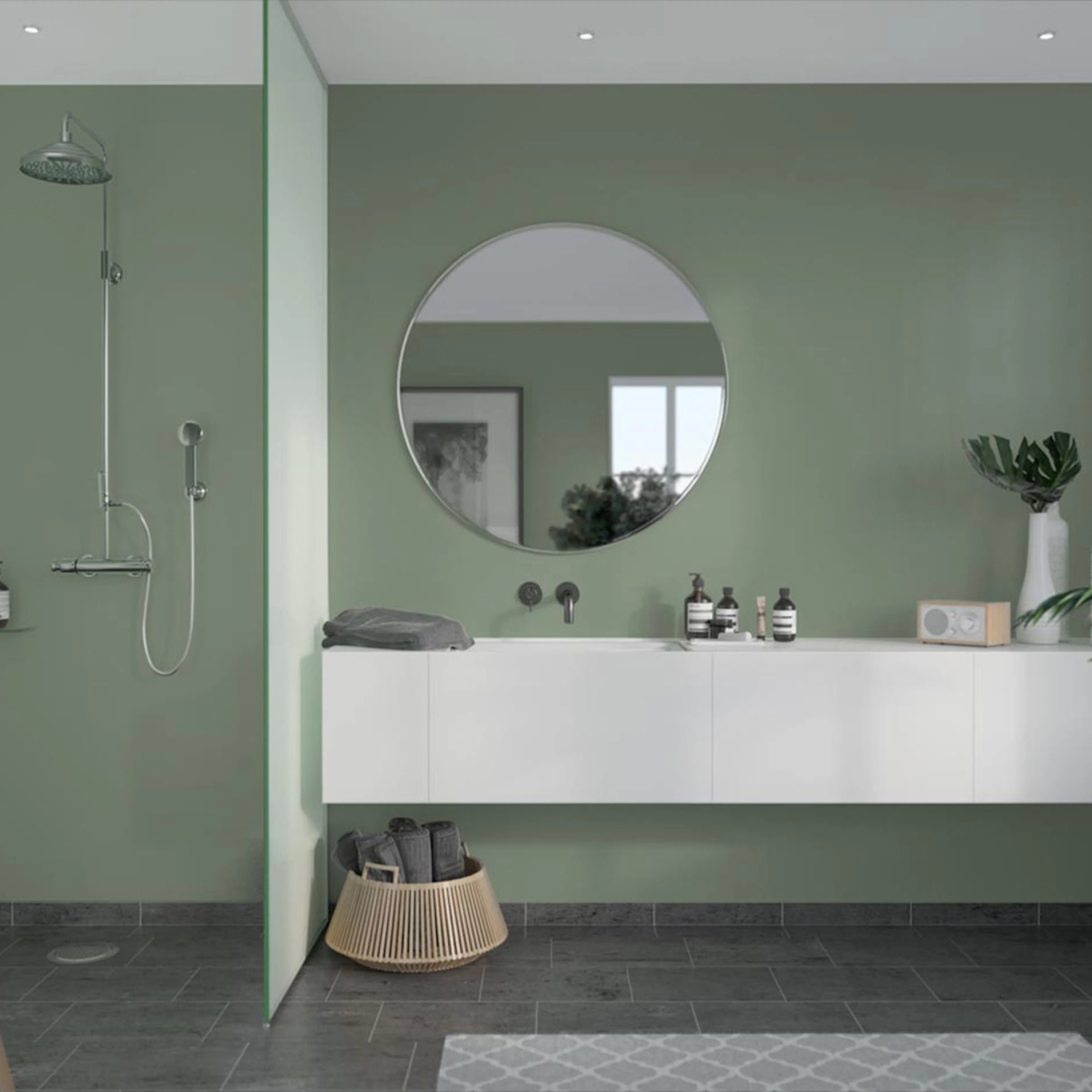 Våtrumsskiva Fibo Olivegreen 5206-M00 EM