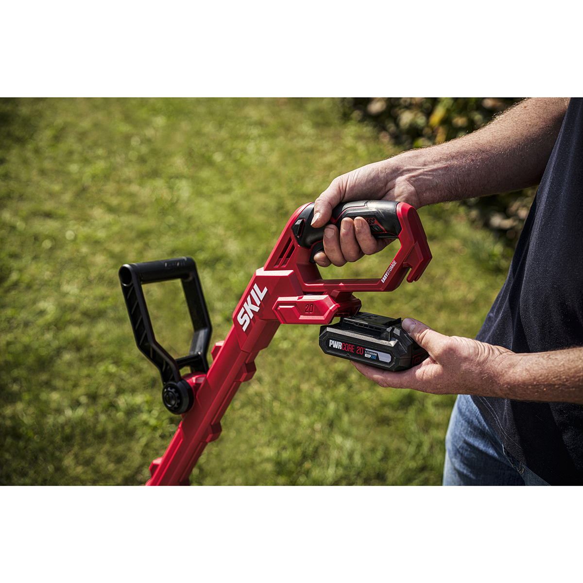 Grästrimmer SKIL 0231 CA Kolborstfri Batteridriven