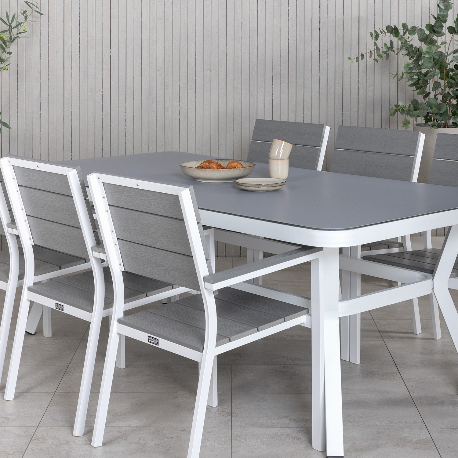 Matgrupp Venture Home Virya 160x90 med 6 Levels Stapelstolar
