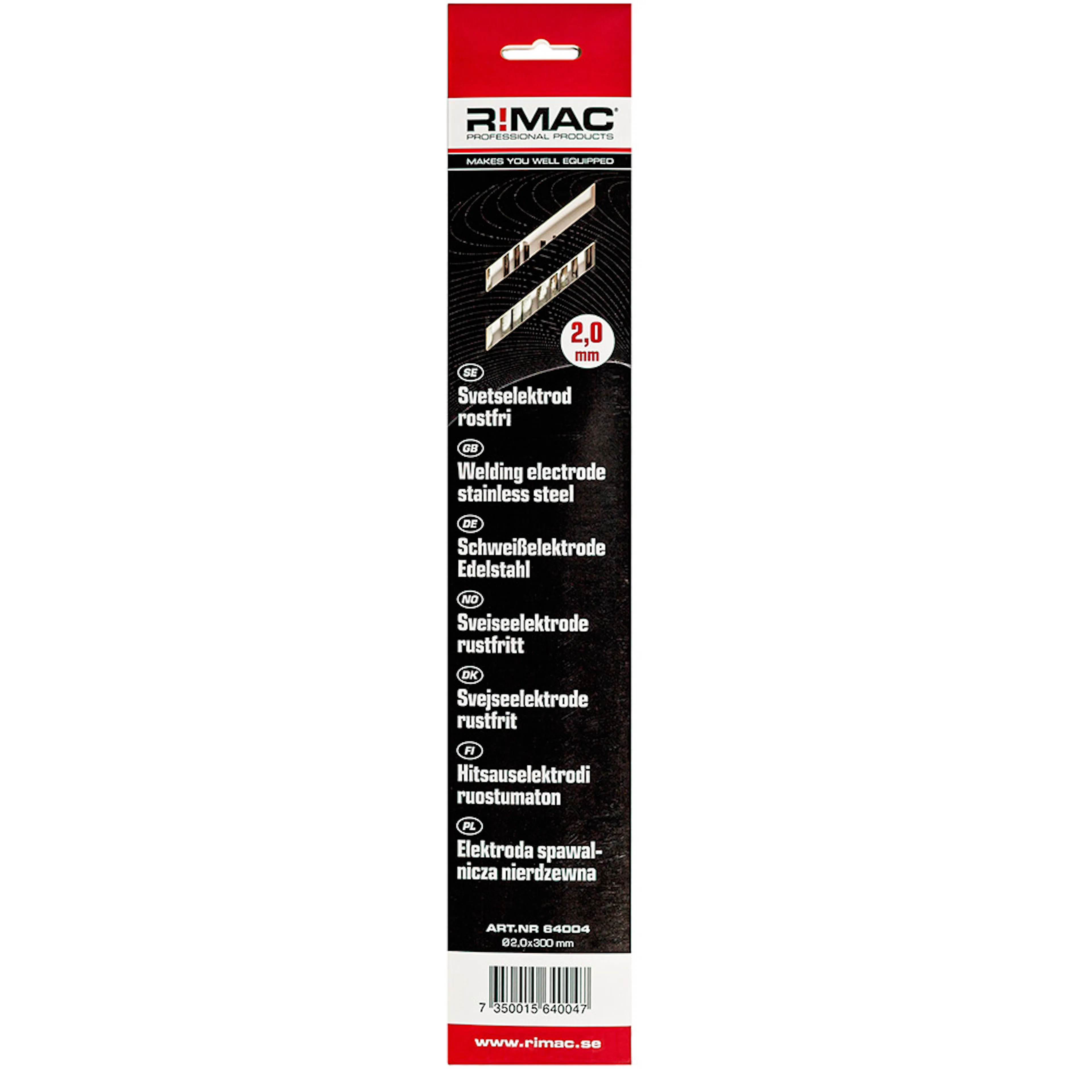 Svetselektrod R!MAC SB-pack Rostfri -2,0x10st