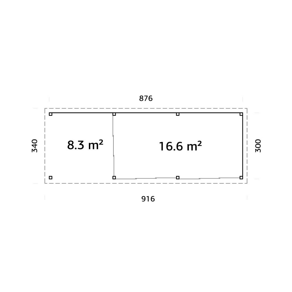 Uterum Palmako Lenna 24,9 m2 Set 417 Slide
