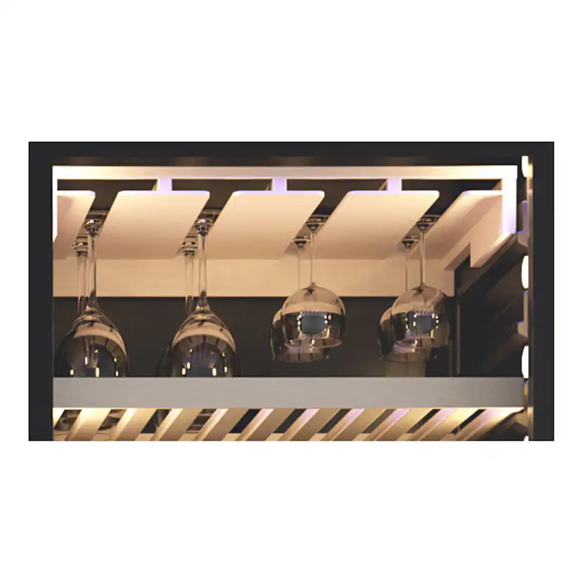 Vinkyl Thermex Winemex 145 Svart LED-Belysning 145 Flaskor 3 Zoner