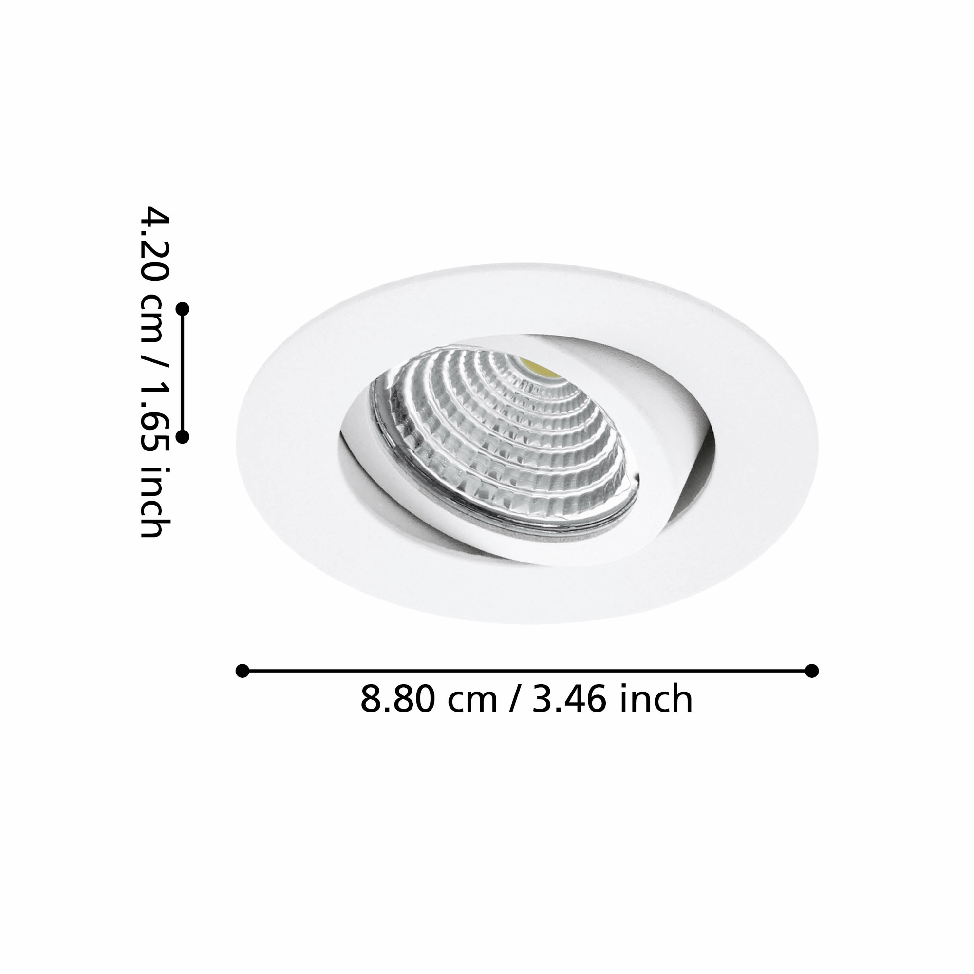 Infälld Lampa Eglo Saliceto Mobil Vit 4000K Set om 3