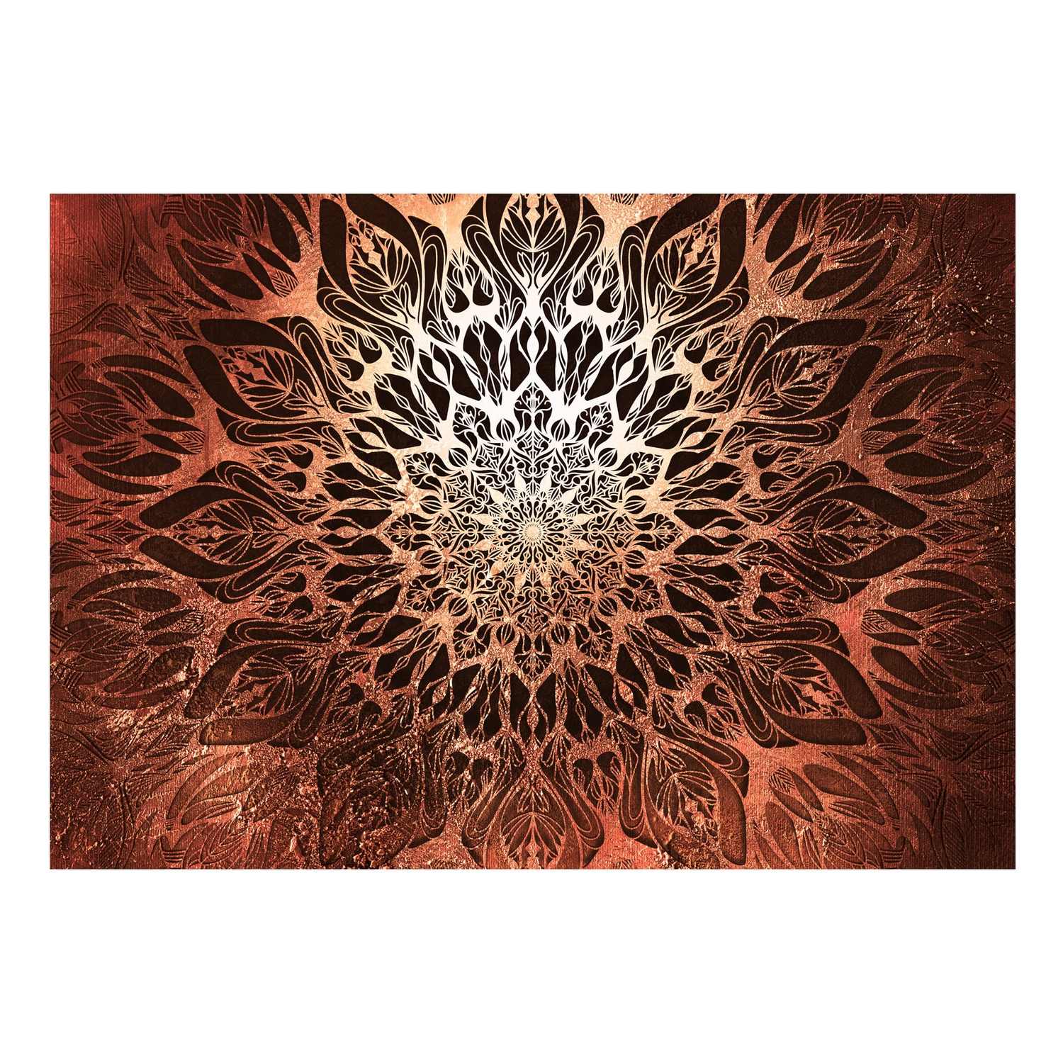 Självhäftande fototapet - Spider Web (Orange) 294x210 Storlek: 294x210 cm