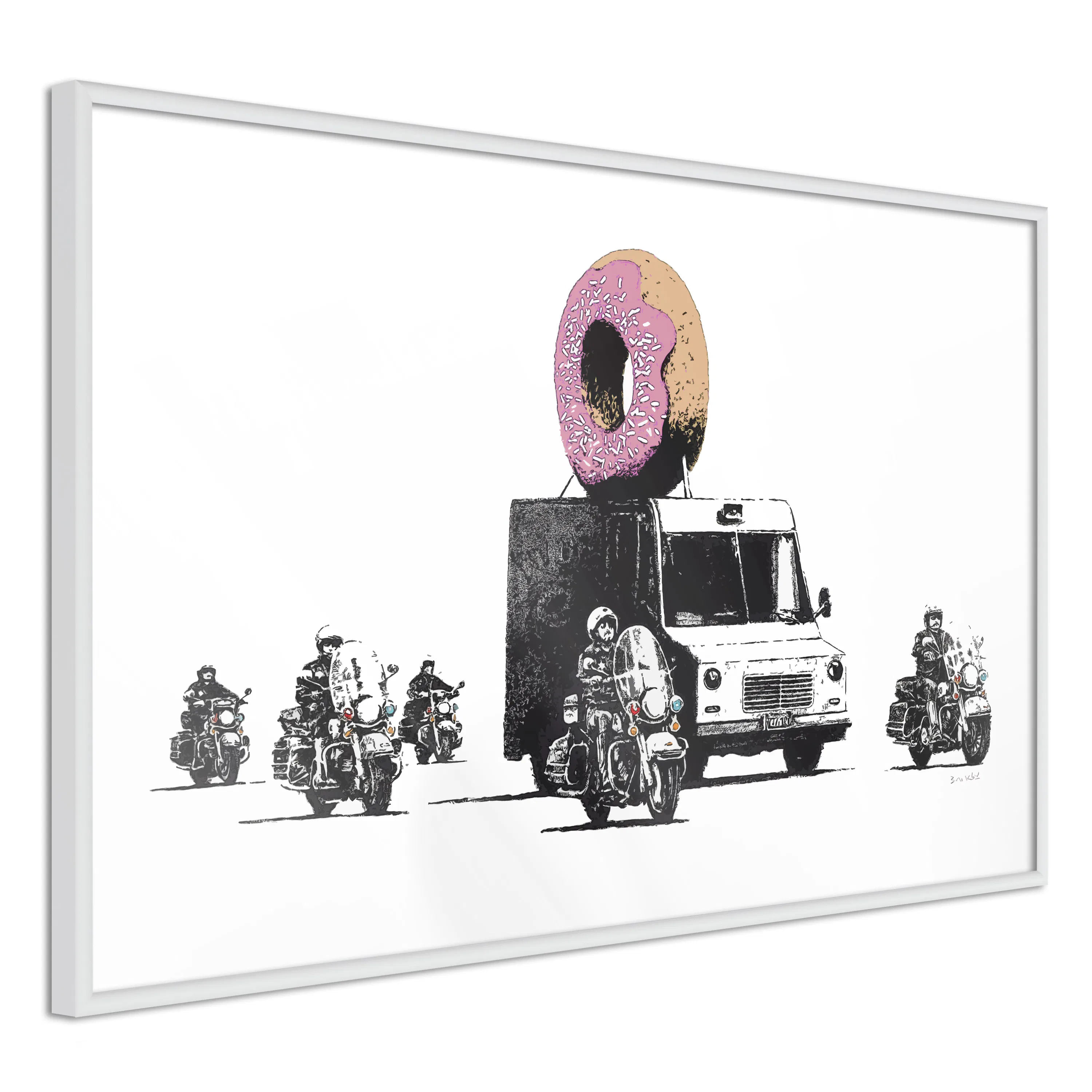 Poster Artgeist Affisch Donut Police