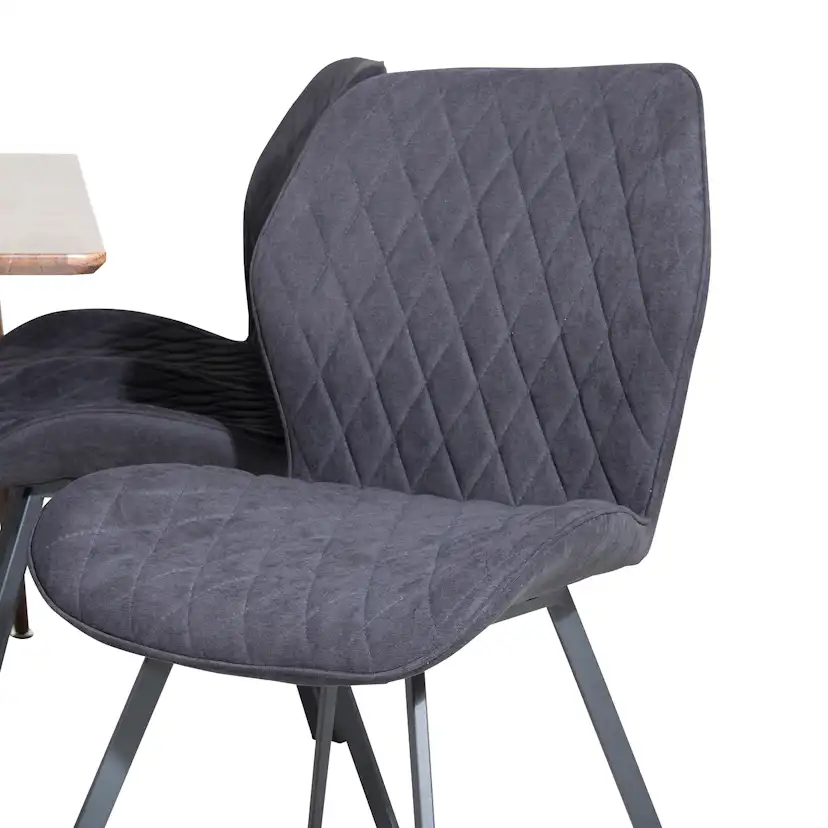 Matgrupp Venture Home Pobbie med 6 Geneva Stolar Polyestertyg