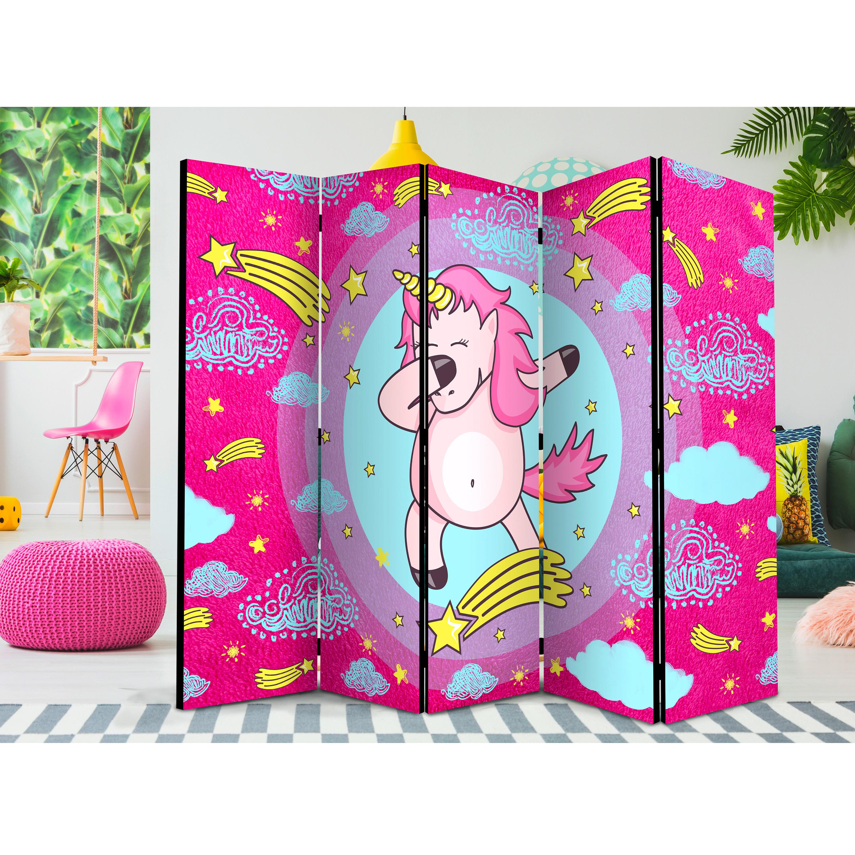 Rumsavdelare Skärmvägg Arkiio Dancing Unicorn II 225x172 cm