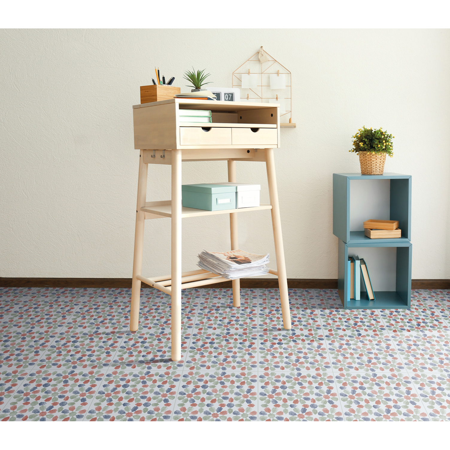 D-C-FIX Självhäftande Golvplattor Nortiq 11-pack