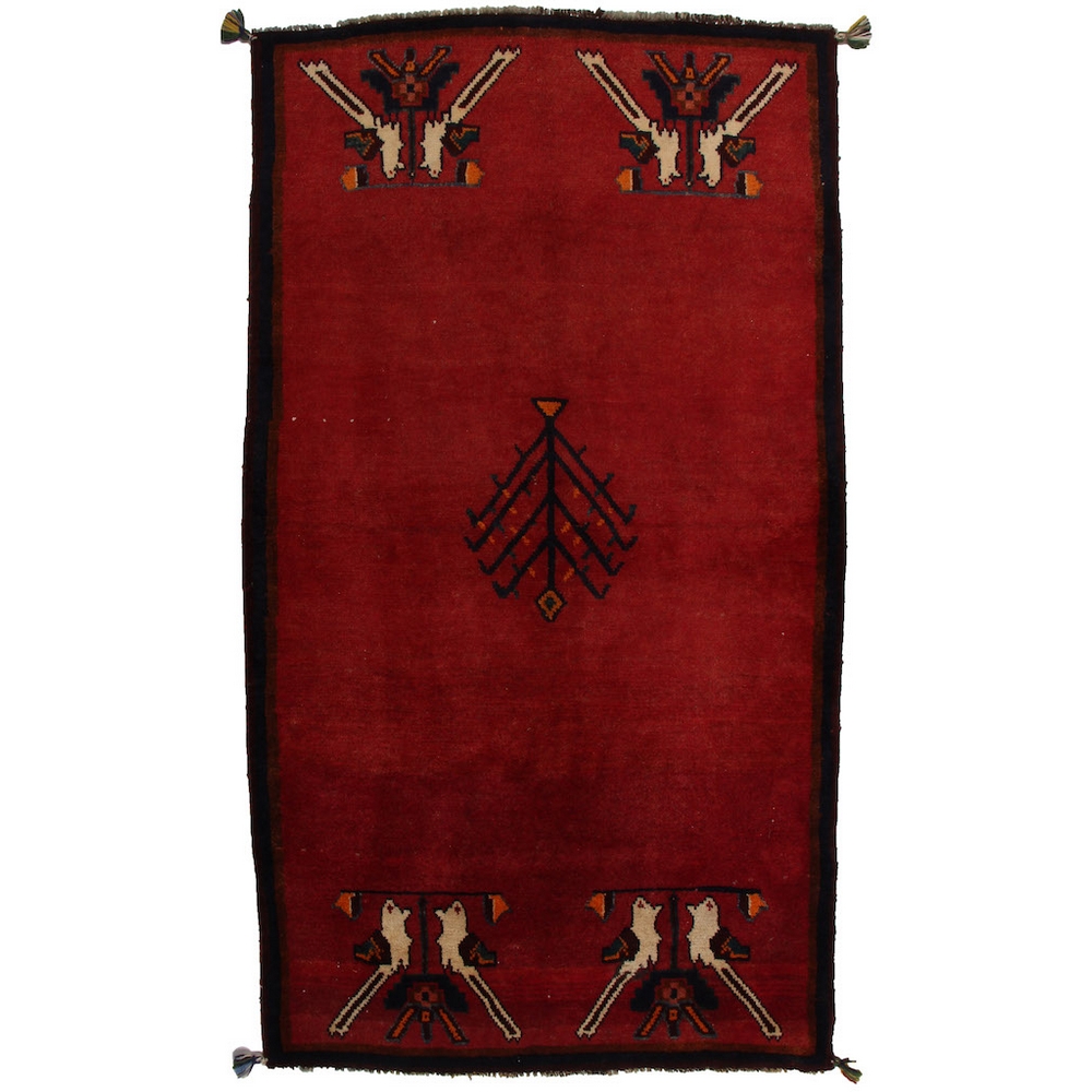 Persisk Matta Arkiio Gabbeh Shiraz Röd 188x106