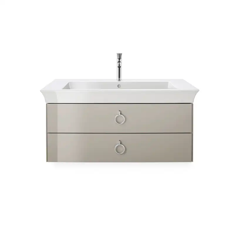 Tvättställ Vit Högblank 1055 mm 1055x490 mm, Hål för Blandare: Ja