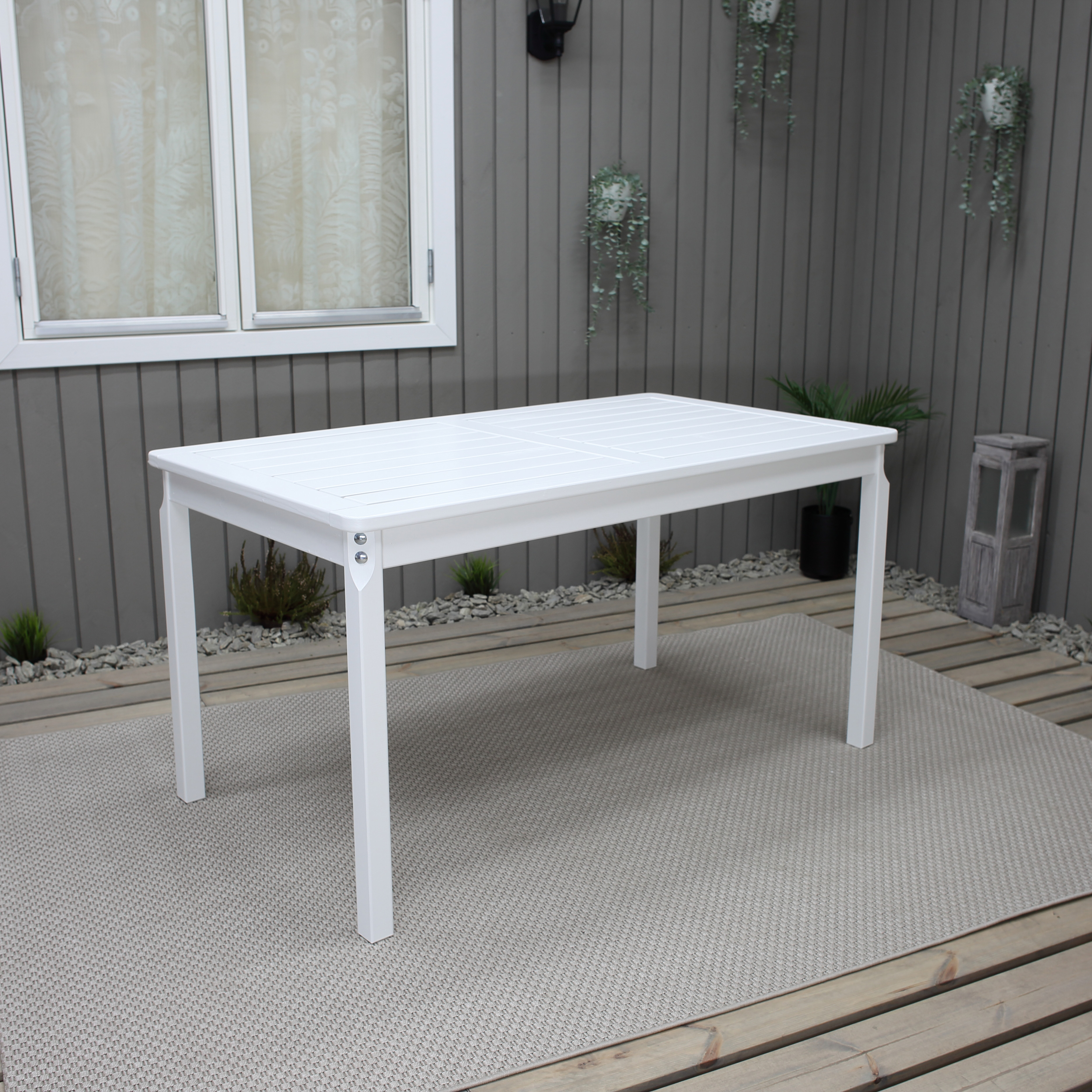 Matbord Baltic Garden Europe Vit