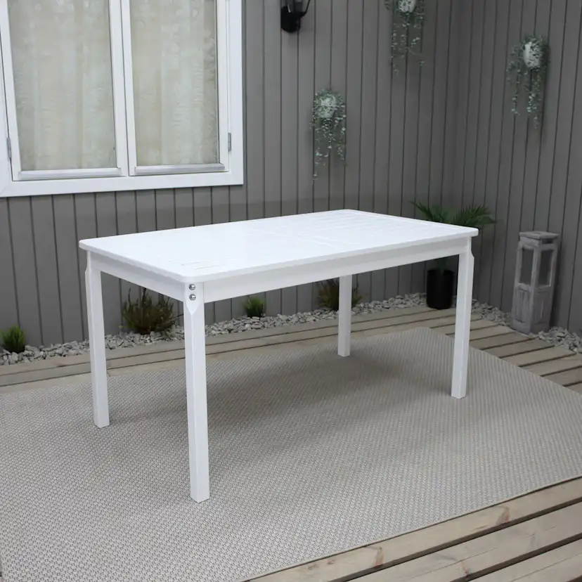 Matbord Baltic Garden Europe Vit