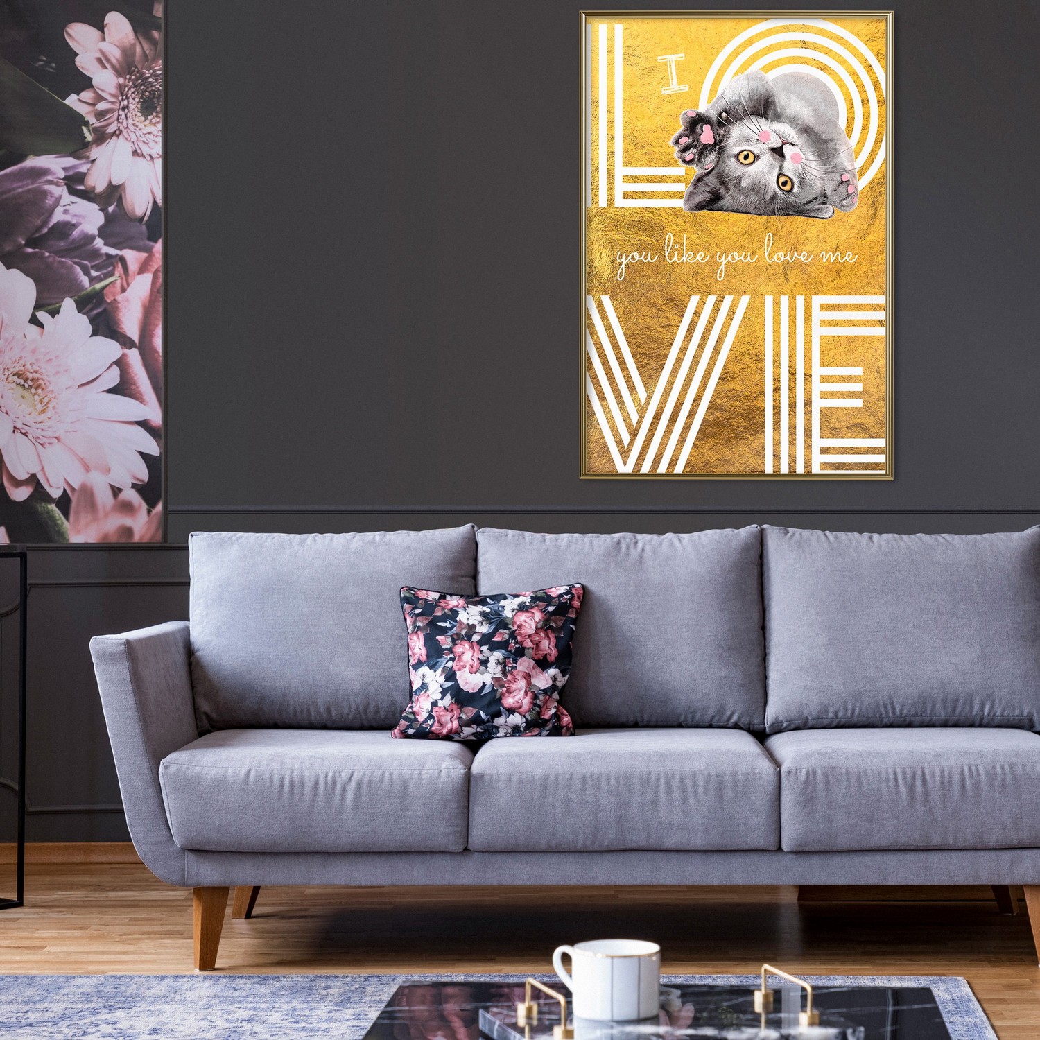 Poster Artgeist Affisch I Love You like You Love Me