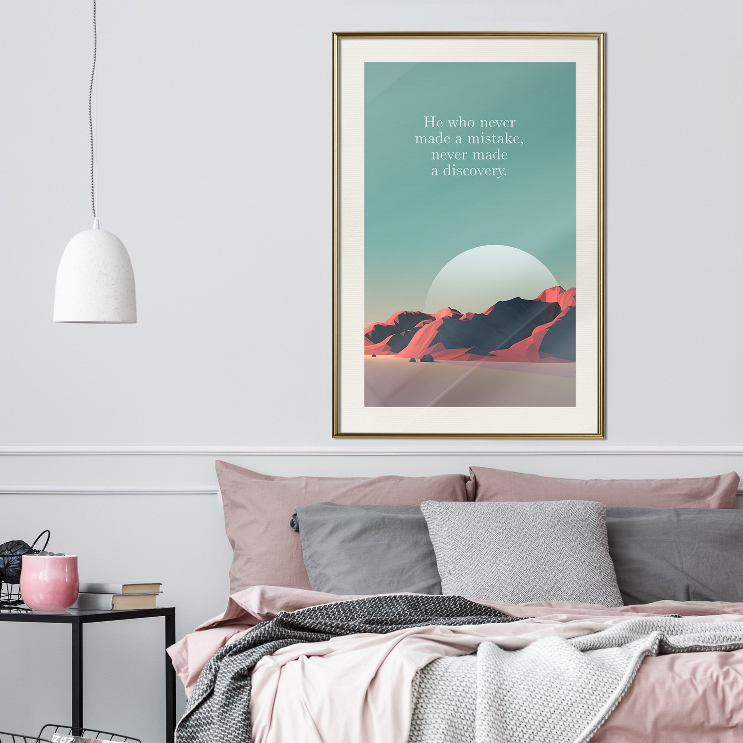 Poster Artgeist Affisch He Who Never Made a Mistake, Never Made a Discovery