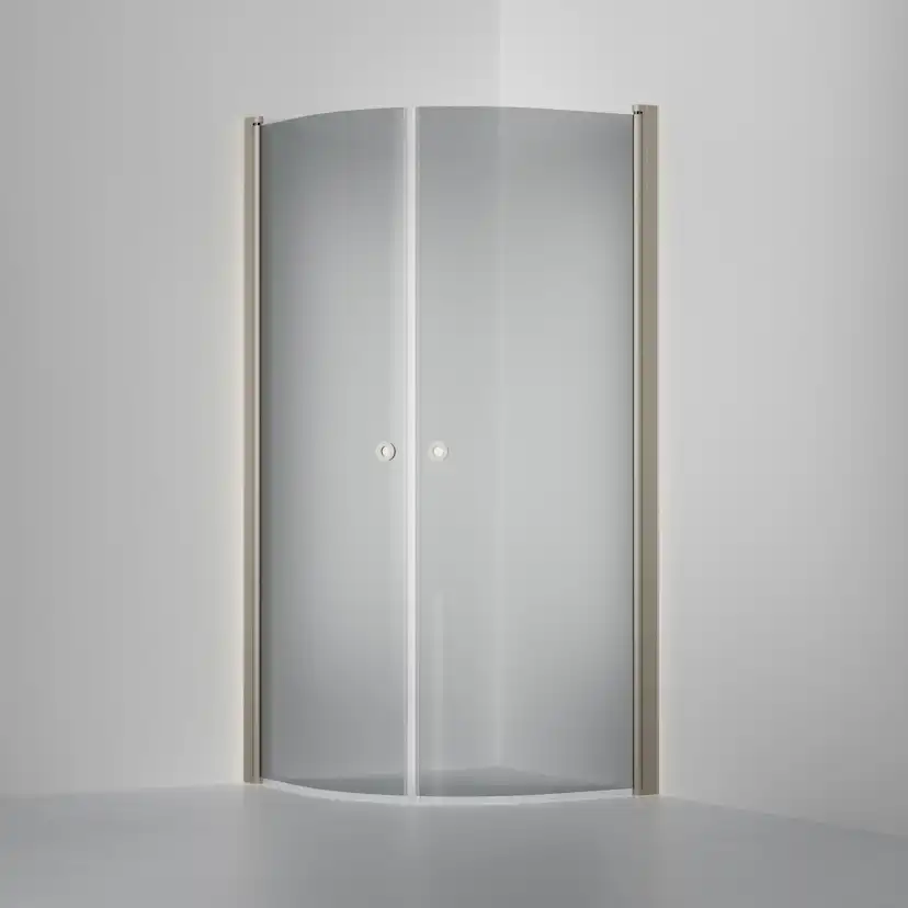 Duschvägg Linc Niagara 800x900 mm, Gråtonat Glas, Stone