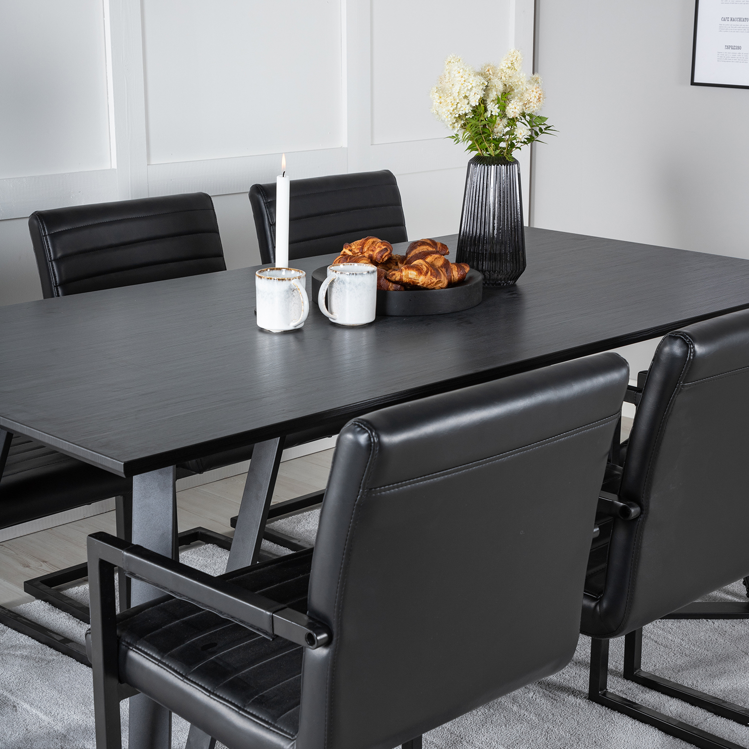 Matgrupp Venture Home Madde med 6 Asta Stolar