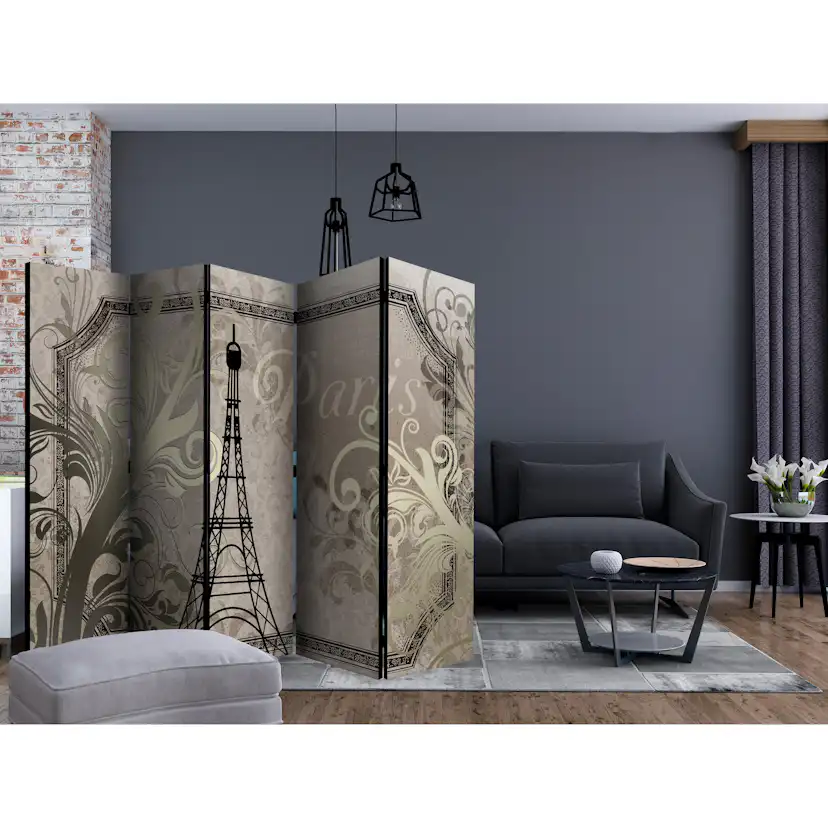 Rumsavdelare Skärmvägg Arkiio Vintage Paris Gold II 225x172 cm